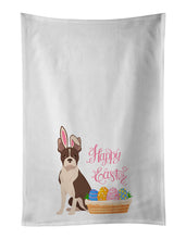 Load image into Gallery viewer, Red Boston Terrier Easter White Kitchen Towel Set of 2 Dish Towels
