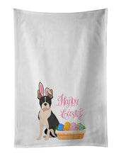 Load image into Gallery viewer, Black Boston Terrier Easter White Kitchen Towel Set of 2 Dish Towels