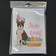 Load image into Gallery viewer, Brindle Boston Terrier Easter Greeting Cards -  Blank Note Cards – 8-Pack of Artist-Designed Cards with Envelopes