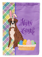 Load image into Gallery viewer, Natural Eared Red Brindle Boxer Easter Garden Flag – Decorative Outdoor Yard Flag
