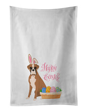 Load image into Gallery viewer, Natural Eared Fawn Boxer Easter White Kitchen Towel Set of 2 Dish Towels
