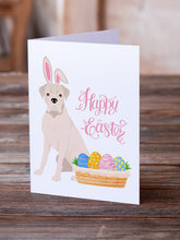 Load image into Gallery viewer, Natural Eared White Boxer Easter Greeting Cards -  Blank Note Cards – 8-Pack of Artist-Designed Cards with Envelopes