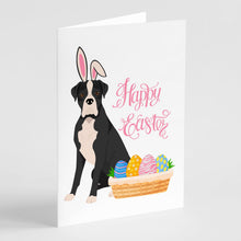 Load image into Gallery viewer, Natural Eared Black Boxer Easter Greeting Cards -  Blank Note Cards – 8-Pack of Artist-Designed Cards with Envelopes
