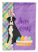 Load image into Gallery viewer, Natural Eared Black Boxer Easter Garden Flag – Decorative Outdoor Yard Flag