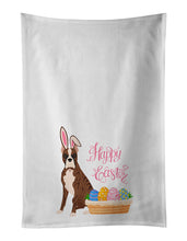 Load image into Gallery viewer, Red Brindle Boxer Easter White Kitchen Towel Set of 2 Dish Towels
