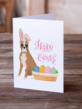 Load image into Gallery viewer, Fawn Boxer Easter Greeting Cards -  Blank Note Cards – 8-Pack of Artist-Designed Cards with Envelopes