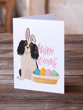Load image into Gallery viewer, Tricolor Cavalier Spaniel Easter Greeting Cards -  Blank Note Cards – 8-Pack of Artist-Designed Cards with Envelopes