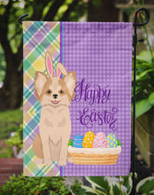 Load image into Gallery viewer, Longhaired Gold and White Chihuahua Easter Garden Flag – Decorative Outdoor Yard Flag