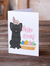 Load image into Gallery viewer, Longhaired Black Chihuahua Easter Greeting Cards -  Blank Note Cards – 8-Pack of Artist-Designed Cards with Envelopes