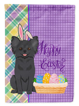 Load image into Gallery viewer, Longhaired Black Chihuahua Easter Garden Flag – Decorative Outdoor Yard Flag