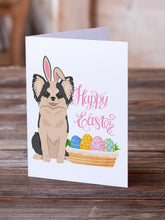 Load image into Gallery viewer, Longhaired Black and White #2 Chihuahua Easter Greeting Cards -  Blank Note Cards – 8-Pack of Artist-Designed Cards with Envelopes