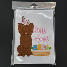 Load image into Gallery viewer, Longhaired Chocolate Chihuahua Easter Greeting Cards -  Blank Note Cards – 8-Pack of Artist-Designed Cards with Envelopes