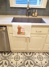 Load image into Gallery viewer, Longhaired Gold Chihuahua Easter White Kitchen Towel Set of 2 Dish Towels