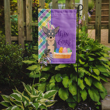 Load image into Gallery viewer, Blue and White Chihuahua Easter Garden Flag – Decorative Outdoor Yard Flag