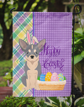 Load image into Gallery viewer, Blue and White Chihuahua Easter Garden Flag – Decorative Outdoor Yard Flag