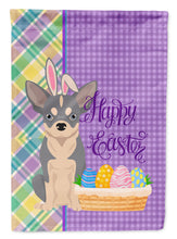 Load image into Gallery viewer, Blue and White Chihuahua Easter Garden Flag – Decorative Outdoor Yard Flag