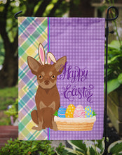 Load image into Gallery viewer, Chocolate and Tan Chihuahua Easter Garden Flag – Decorative Outdoor Yard Flag