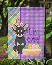 Load image into Gallery viewer, Black and Cream Chihuahua Easter Garden Flag – Decorative Outdoor Yard Flag