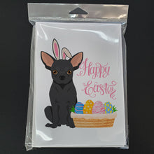 Load image into Gallery viewer, Black Chihuahua Easter Greeting Cards -  Blank Note Cards – 8-Pack of Artist-Designed Cards with Envelopes