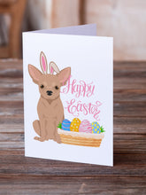 Load image into Gallery viewer, Cream Chihuahua Easter Greeting Cards -  Blank Note Cards – 8-Pack of Artist-Designed Cards with Envelopes