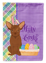 Load image into Gallery viewer, Chocolate Chihuahua Easter Garden Flag – Decorative Outdoor Yard Flag