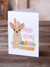 Load image into Gallery viewer, Fawn and White Chihuahua Easter Greeting Cards -  Blank Note Cards – 8-Pack of Artist-Designed Cards with Envelopes