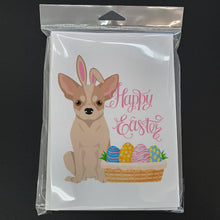 Load image into Gallery viewer, Fawn and White Chihuahua Easter Greeting Cards -  Blank Note Cards – 8-Pack of Artist-Designed Cards with Envelopes