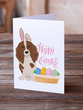 Load image into Gallery viewer, Longhair Red Pedbald Dachshund Easter Greeting Cards -  Blank Note Cards – 8-Pack of Artist-Designed Cards with Envelopes