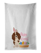 Load image into Gallery viewer, Longhair Red Pedbald Dachshund Easter White Kitchen Towel Set of 2 Dish Towels