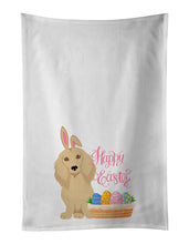 Load image into Gallery viewer, Longhair Cream Dachshund Easter White Kitchen Towel Set of 2 Dish Towels