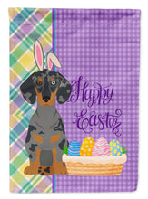 Load image into Gallery viewer, Black Dapple Dachshund Easter Garden Flag – Decorative Outdoor Yard Flag