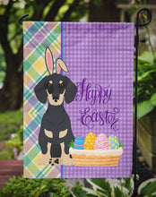 Load image into Gallery viewer, Black and Cream Dachshund Easter Garden Flag – Decorative Outdoor Yard Flag