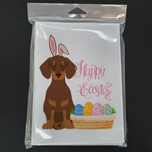 Load image into Gallery viewer, Chocolate and Tan Dachshund Easter Greeting Cards -  Blank Note Cards – 8-Pack of Artist-Designed Cards with Envelopes