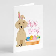 Load image into Gallery viewer, Cream Dachshund Easter Greeting Cards -  Blank Note Cards – 8-Pack of Artist-Designed Cards with Envelopes