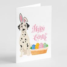 Load image into Gallery viewer, Dalmatian Easter Greeting Cards -  Blank Note Cards – 8-Pack of Artist-Designed Cards with Envelopes