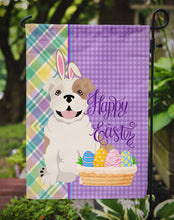 Load image into Gallery viewer, Piebald English Bulldog Easter Garden Flag – Decorative Outdoor Yard Flag