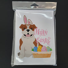 Load image into Gallery viewer, Red English Bulldog Easter Greeting Cards -  Blank Note Cards – 8-Pack of Artist-Designed Cards with Envelopes