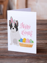 Load image into Gallery viewer, Black and White French Bulldog Easter Greeting Cards -  Blank Note Cards – 8-Pack of Artist-Designed Cards with Envelopes