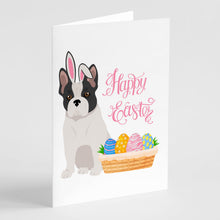 Load image into Gallery viewer, Black and White French Bulldog Easter Greeting Cards -  Blank Note Cards – 8-Pack of Artist-Designed Cards with Envelopes