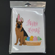 Load image into Gallery viewer, Black and Tan German Shepherd Easter Greeting Cards -  Blank Note Cards – 8-Pack of Artist-Designed Cards with Envelopes