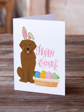 Load image into Gallery viewer, Mahogany Golden Retriever Easter Greeting Cards -  Blank Note Cards – 8-Pack of Artist-Designed Cards with Envelopes