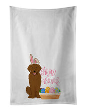 Load image into Gallery viewer, Mahogany Golden Retriever Easter White Kitchen Towel Set of 2 Dish Towels