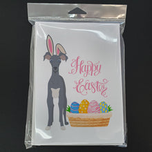 Load image into Gallery viewer, Gray Italian Greyhound Easter Greeting Cards -  Blank Note Cards – 8-Pack of Artist-Designed Cards with Envelopes