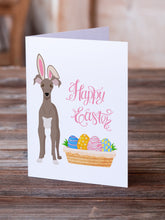Load image into Gallery viewer, Fawn Italian Greyhound Easter Greeting Cards -  Blank Note Cards – 8-Pack of Artist-Designed Cards with Envelopes