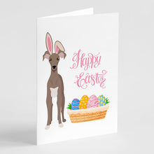 Load image into Gallery viewer, Fawn Italian Greyhound Easter Greeting Cards -  Blank Note Cards – 8-Pack of Artist-Designed Cards with Envelopes