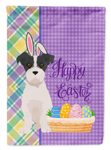 Load image into Gallery viewer, Black White Wirehair Jack Russell Terrier Easter Garden Flag – Decorative Outdoor Yard Flag