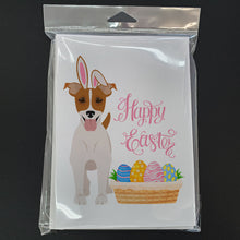 Load image into Gallery viewer, Brown White Smooth Jack Russell Terrier Easter Greeting Cards -  Blank Note Cards – 8-Pack of Artist-Designed Cards with Envelopes
