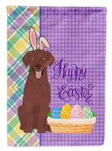 Load image into Gallery viewer, Chocolate Labrador Retriever Easter Garden Flag – Decorative Outdoor Yard Flag