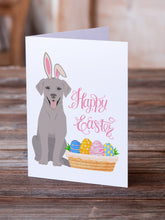 Load image into Gallery viewer, Gray Labrador Retriever Easter Greeting Cards -  Blank Note Cards – 8-Pack of Artist-Designed Cards with Envelopes