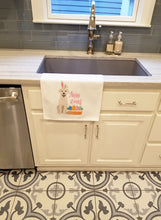 Load image into Gallery viewer, White Cream Labrador Retriever Easter White Kitchen Towel Set of 2 Dish Towels